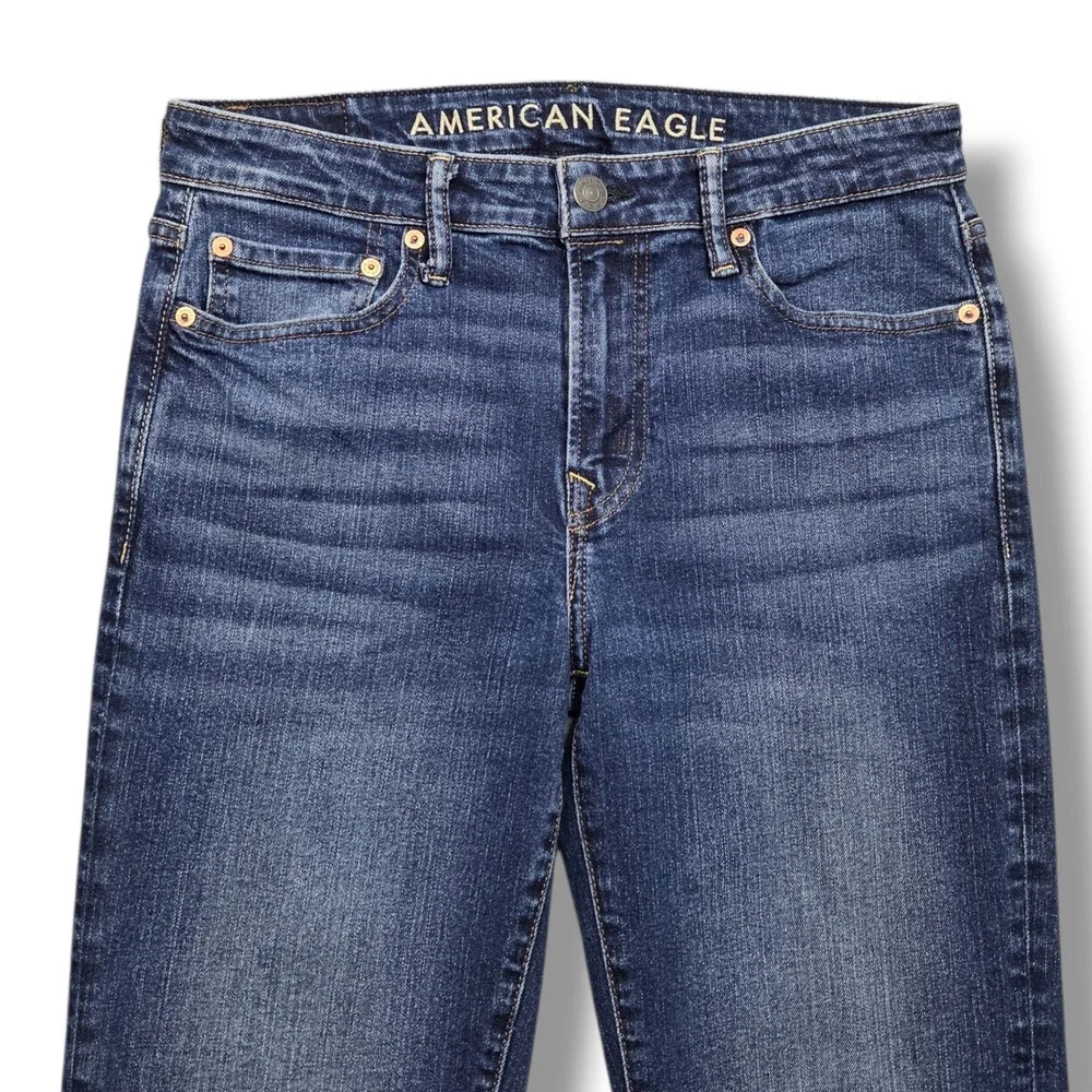 American Eagle Original Bootcut Jeans Mens 30 x 30 HEMMED Mid Rise Denim